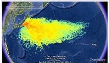 Fukushima seaborne radionuclide fallout from March 2011 to Eternity