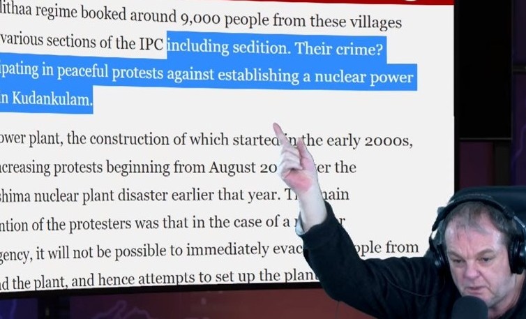 9,000 people arrested in peaceful demonstration against a nuclear power plant.