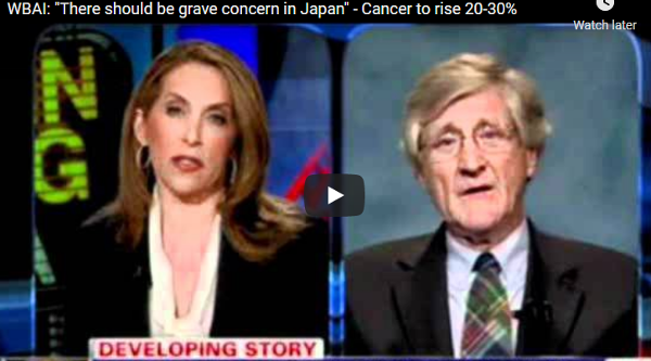 Gundersen: There should be grave concern in Japan. Fallout from Fukushima will increase cancer rates 20%-30%.