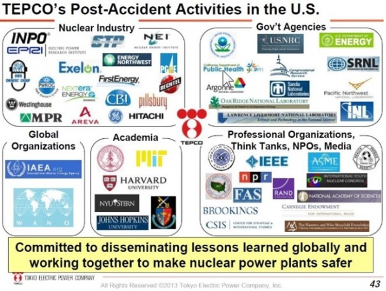 Schroder Bank, Bechtel, General Electric, National Public Radio propaganda that nuclear energy is safe and clean when it is the most lethal poison in the universe.