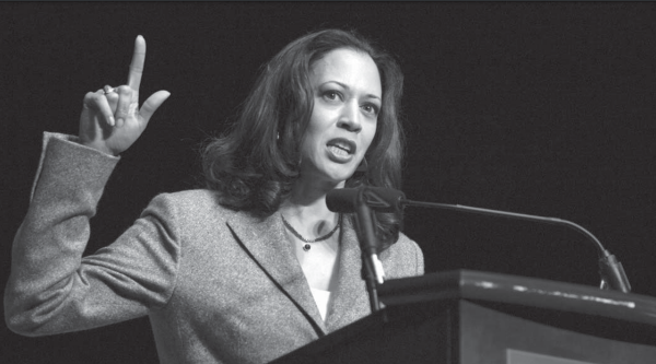 Back in the day when we were somebody. Kamala, District Attorney in San Francisco speaking at Martin Luther King Jr day. event for kids.