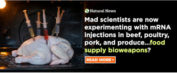 Bill Gates-style mRNA injected into chicken & meat products