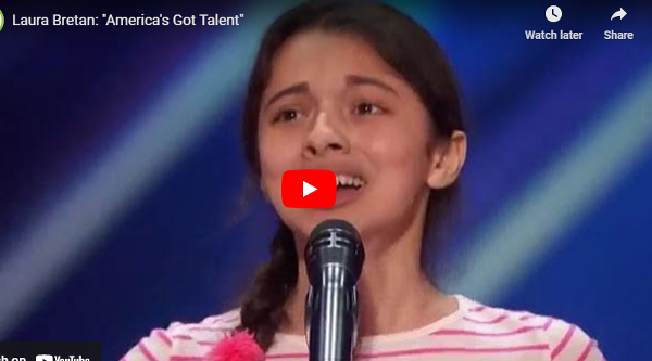 Laura Bretan, then ...on America's Got Talent