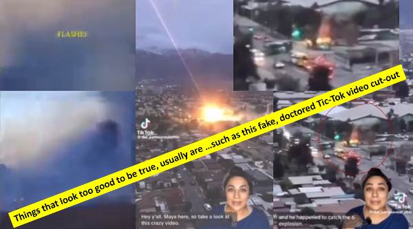 Fake laser-strike footage reflects DEW truth