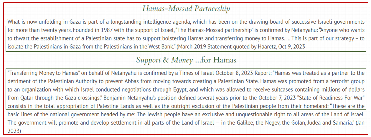 Murderous faction of Hamas financed by Israel, City of London & U.S. dynastic warlord central bankers