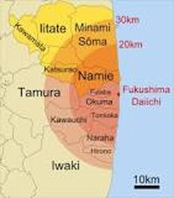 Supplementary map of hot distances from reactors