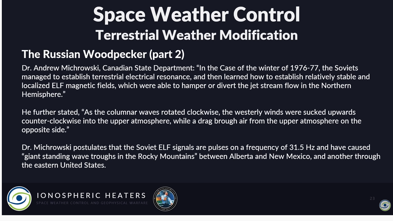 Ukraine as a U.S. puppet for weather-, earthquake- and biological warfare against the Soviet Union and Russia.