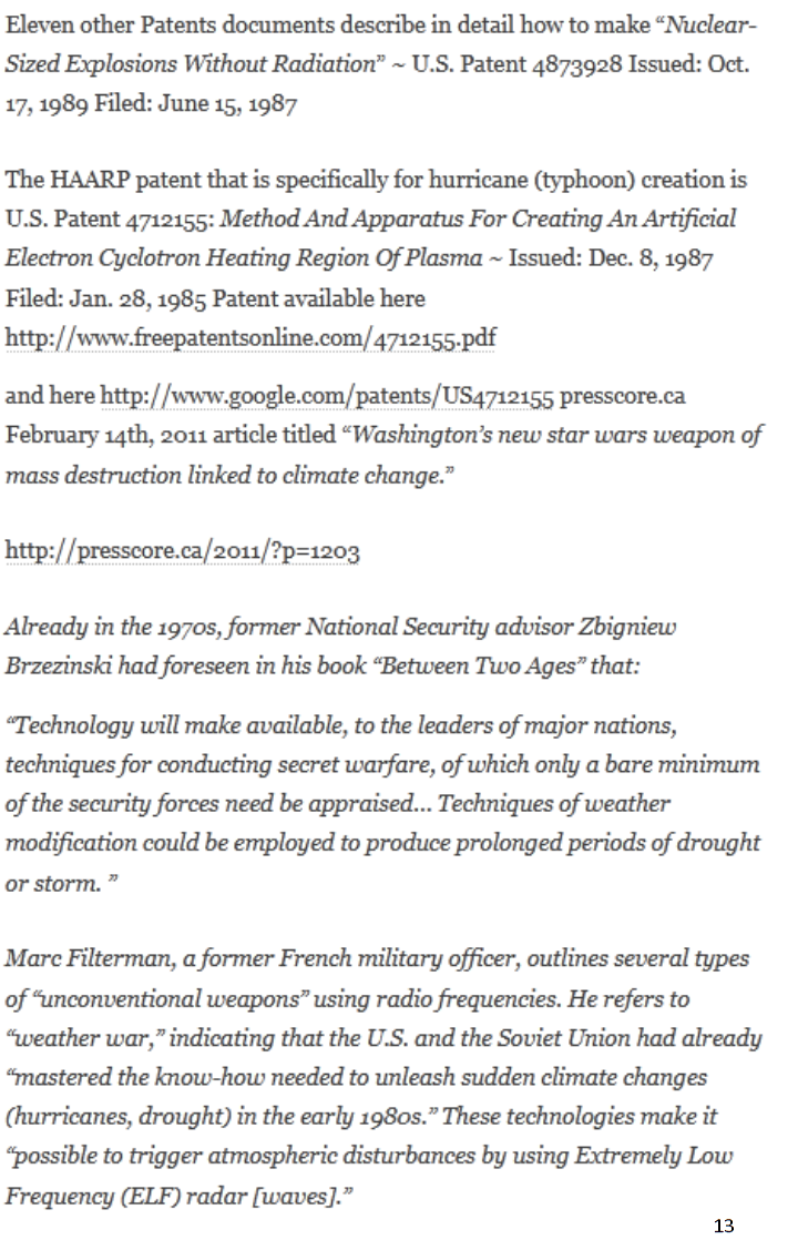 HAARP weather warfare