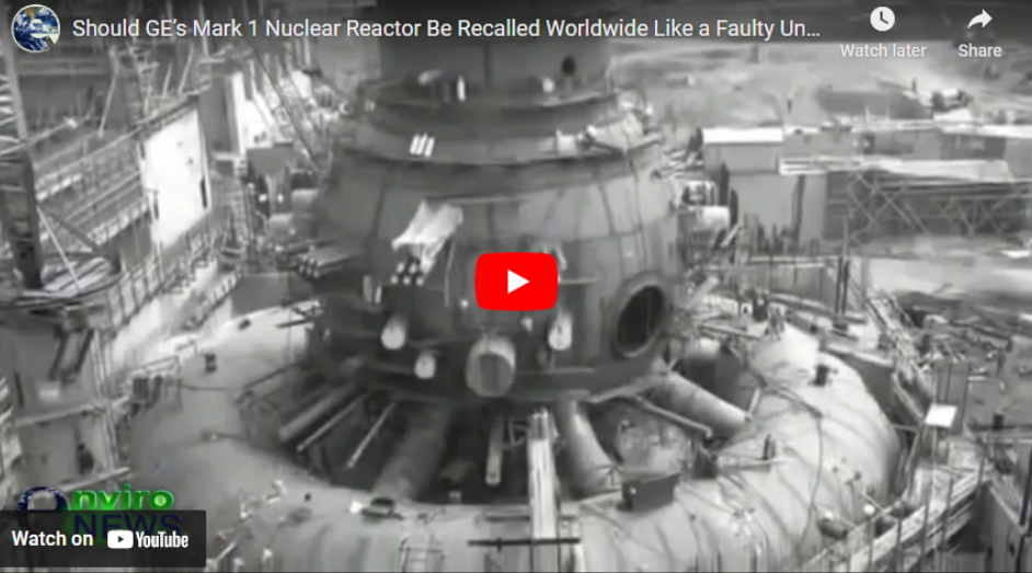 GE inherently unsafe Mark I reactor with design flaws with incorrect earthquake resistance numbers (either lateral or vertical). GE inherently unsafe Mark I reactor with design flaws with incorrect earthquake resistance numbers (either lateral or vertical).