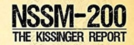 Kissinger depopulation report Kissinger depopulation report