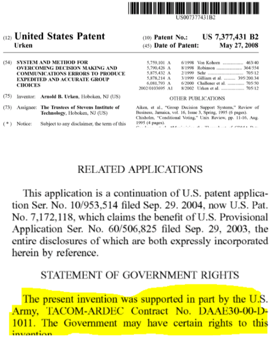 Patents for fake-able voting machines. Patents for fake-able voting machines.