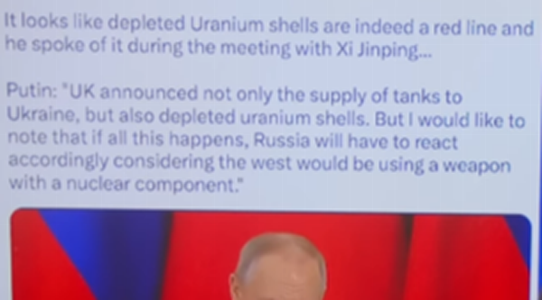 Depleted uranium is highly radioactive. It is a continuing war crime by the West throught the Middle East & Iraq & Yemen and where-ever the West makes war. It contaminates Earth for thousands of years with nuclear waste, the air, soil, water, crops, animals & wombs of pregnant mammals, including humans, and non-mammals producing mutated children looking like nutty putty pushed onto a newspaper picture then pulled & stretched beyond human recognition.