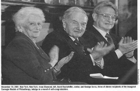 Soros + Rockefeller = regime change via disinformation, misinformation, propaganda & war. Soros + Rockefeller = regime change via disinformation, misinformation, propaganda & war.