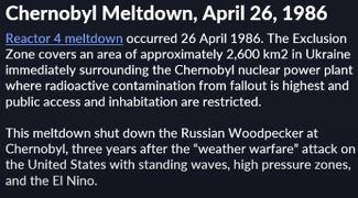 Russian Woodpecker successfully modified weather in Rocky Mountains & the El Nino.