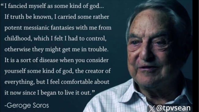 Soros the God of suffering ... Even through he is Jewish, in his teen years Soros was a Nazi informer, (here); has he more respect for life or his power over it? Soros the God of suffering ... Even through he is Jewish, in his teen years Soros was a Nazi informer, (here); has he more respect for life or his power over it?